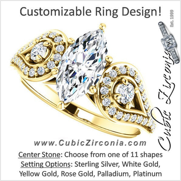 Cubic Zirconia Engagement Ring- The LaTonya