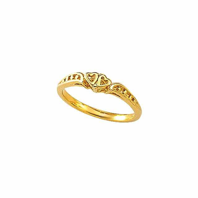 Cubic Zirconia Anniversary Ring Band, Style 45-31 (Heart Motif)