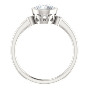 Cubic Zirconia Engagement Ring- The Analise (Customizable Round Cut)