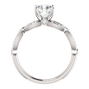 Cubic Zirconia Engagement Ring- The Catalina (Customizable Cushion Cut)