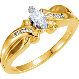 Cubic Zirconia Engagement Ring- The Eva