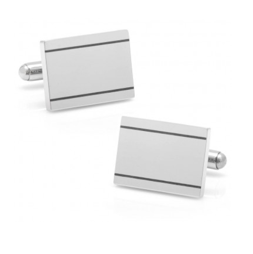 Men’s Cufflinks- Stainless Steel Engravable Etched Frames