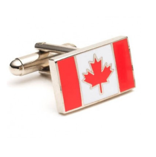 Men’s Cufflinks- Canadian Maple Leaf Flags