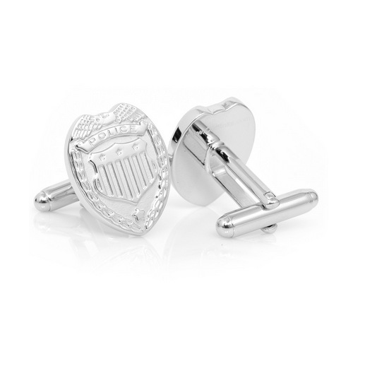 Men’s Cufflinks- Silver Plated Police Badges