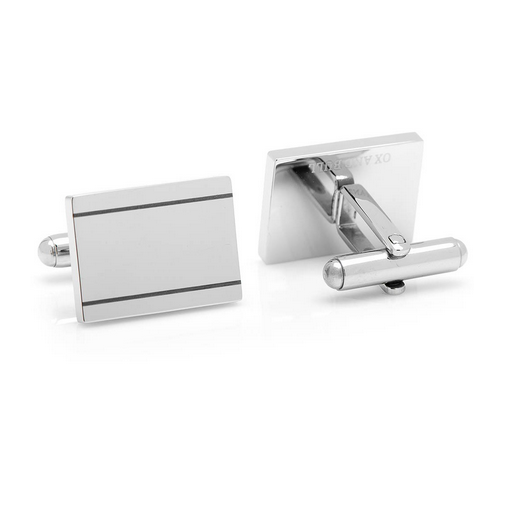 Men’s Cufflinks- Stainless Steel Engravable Etched Frames