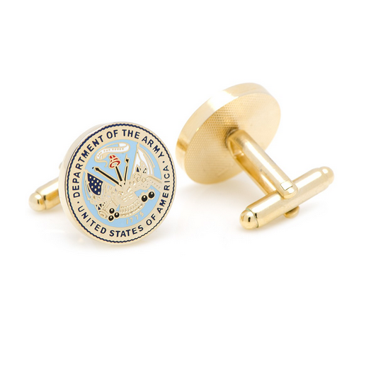 Men’s Cufflinks- Armed Forces Gold Plated with Enamel (Army)