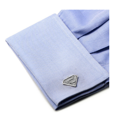 Men’s Cufflinks- Sterling Silver Superman (Officially Licensed DC Comics)