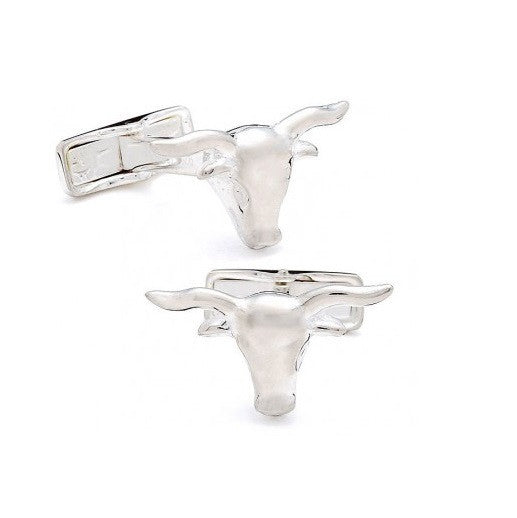 Men’s Cufflinks- Sterling Silver Longhorn Design