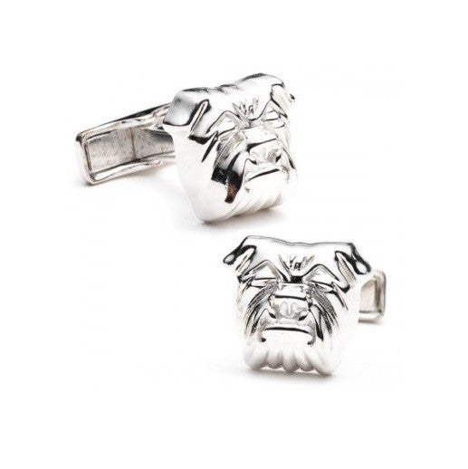 Men’s Cufflinks- Sterling Silver Bulldog Design