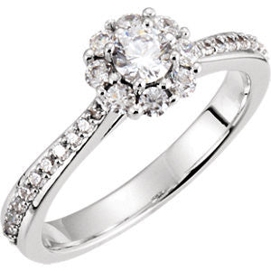 Cubic Zirconia Engagement Ring- The Tyrie