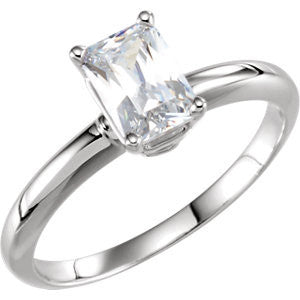 Cubic Zirconia Engagement Ring- The Ariel