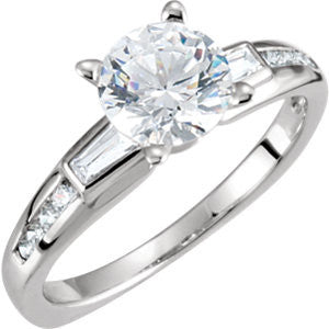 Cubic Zirconia Engagement Ring- The Beverlee