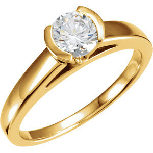 Cubic Zirconia Engagement Ring- The Serafina