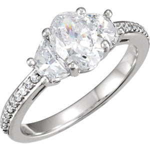 Cubic Zirconia Engagement Ring- The Madonna