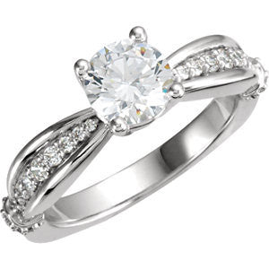 Cubic Zirconia Engagement Ring- The Brandey