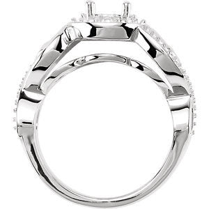 Cubic Zirconia Engagement Ring- The Shawntee