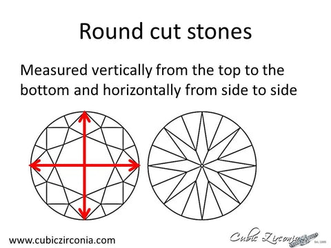 5a round cut cubic zirconia stones