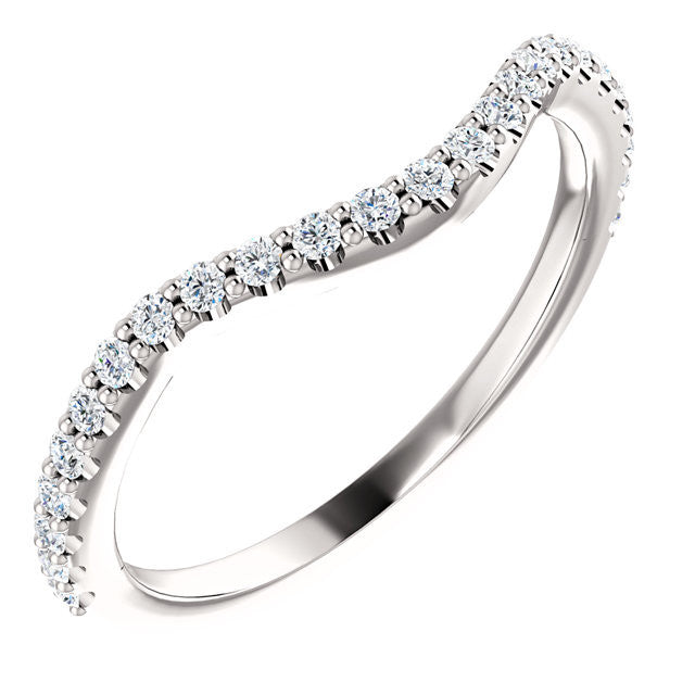 Cubic Zirconia Anniversary Ring Band, Style 122-142 (Kathryn Matching Band)